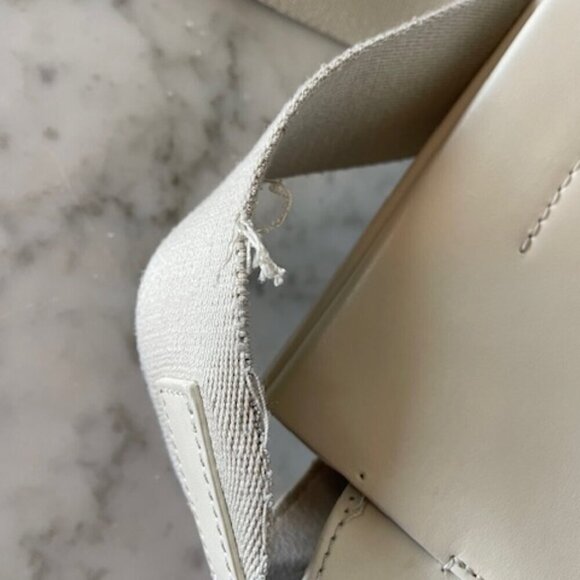 EVERLANE Mini Form Adjustable Canvas Strap Crossbody Bag Bone - Picture 15 of 15